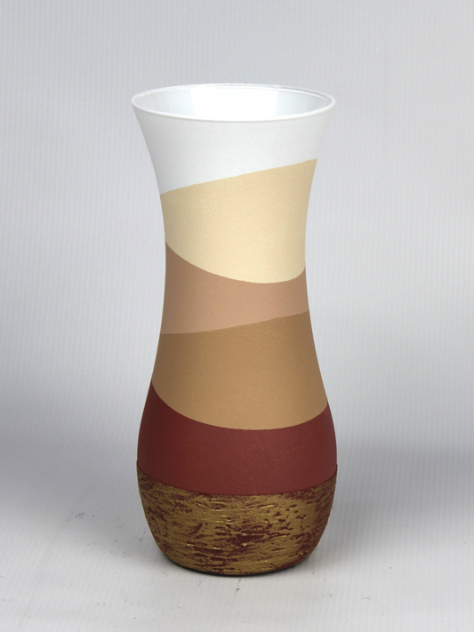 VAS art dekoracyjny szklany wazon stołowy brązowy 8268/260/sh235.1