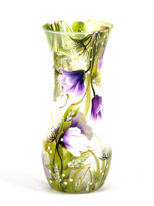 VAS art dekoracyjny szklany wazon stołowy zielony 8268/260/lk293