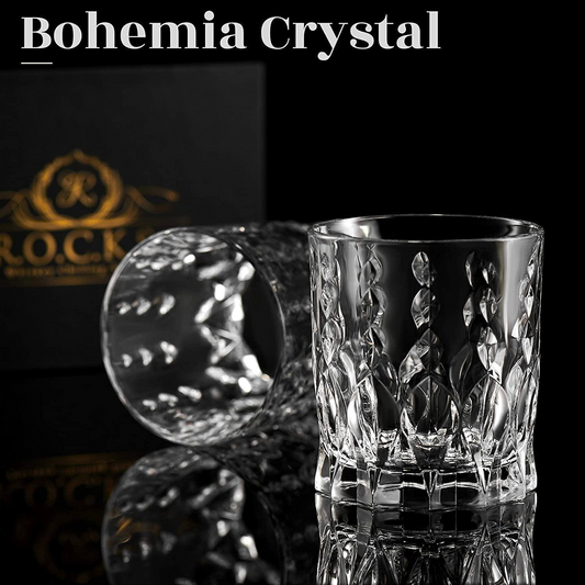 Kryształowe kieliszki do whisky - zestaw 2 szklanek Monarch (11,5 uncji)